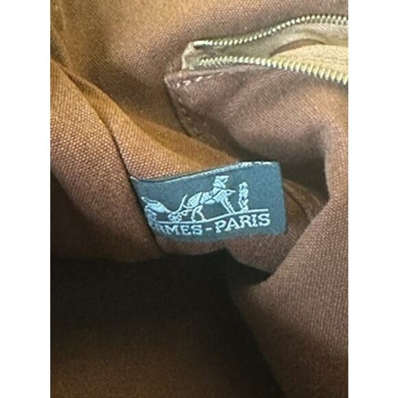 Hermès FOURRE Tout Rust and Navy Tote Handbag*EXCELLENT PRE-LOVED Condition - Picture 14 of 14